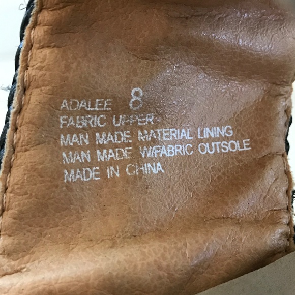 YELLOW BOX Wedge Platform Sandals Black Adalee Women’s Size 8 - Picture 15 of 16